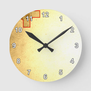 Sun kissed Malta Flag Round Clock