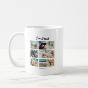 Sun-Kissed Memories Photo Collage Coffee Mug