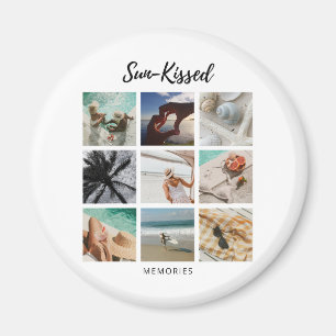 Sun-Kissed Memories Photo Collage Magnet