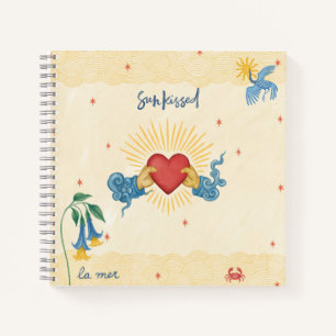 Sun Kissed Notebook – Mystical Heart & Sea Dreams