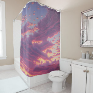 Sun-kissed Sky Shower Curtain