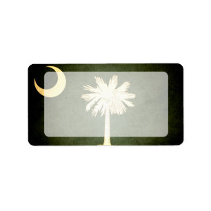 Sun kissed South Carolina Flag Label