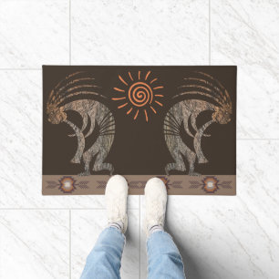 Sun Kokopelli Southwest Doormat