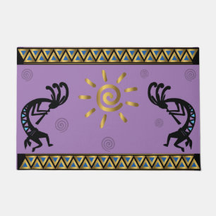 Sun Kokopelli Southwestern Doormat