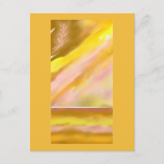 Sun Lake (full) Abstract Art Postcard (Front)
