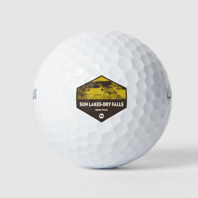 Sun Lakes-Dry Falls State Park Washington Golf Balls (Front)