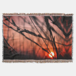 Sun landscape photo Throw Blanket