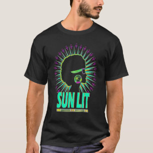 Sun Lit Melanin African Afro Woman Clothing T-Shirt