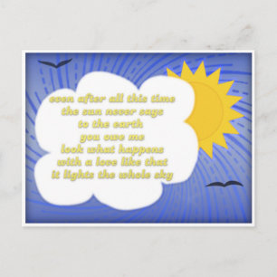 Sun Love For Earth by Hafiz Postcard