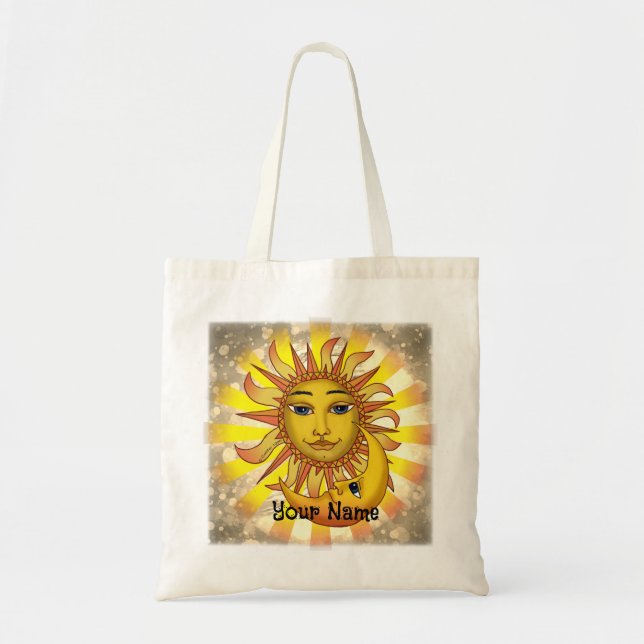 Sun Loves Moon  Tote Bag (Front)