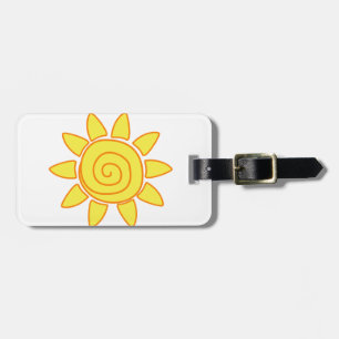 sun luggage tag