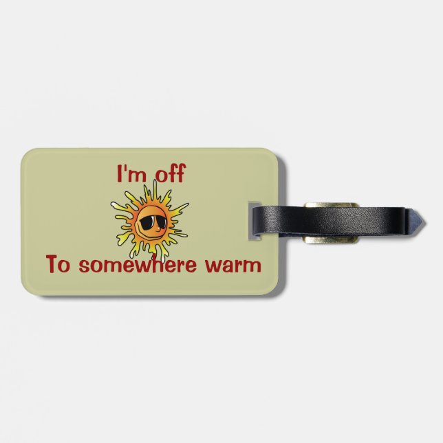 Sun luggage tag (Back Horizontal)