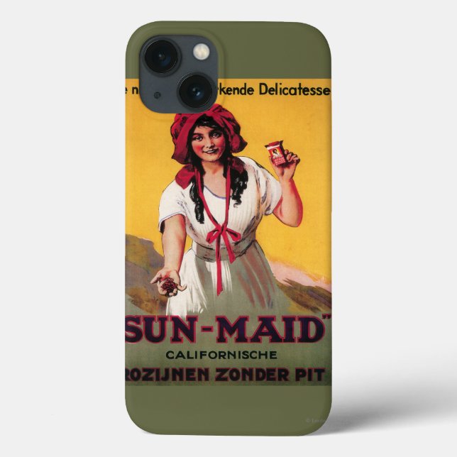 Sun-Maid California Raisin Poster Case-Mate iPhone Case (Back)