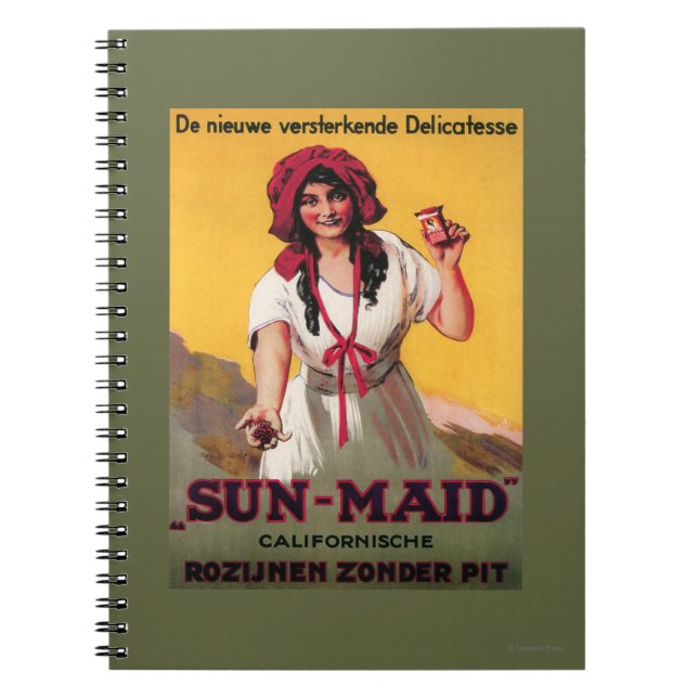 Sun-Maid California Raisin Poster Notebook (Front)