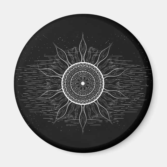 Sun Mandala 2 Magnet (Front)