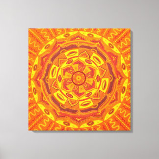 Sun Mandala Canvas Print