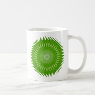 Sun Mandala green Coffee Mug