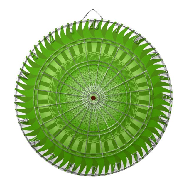 Sun Mandala green Dartboard (Front)