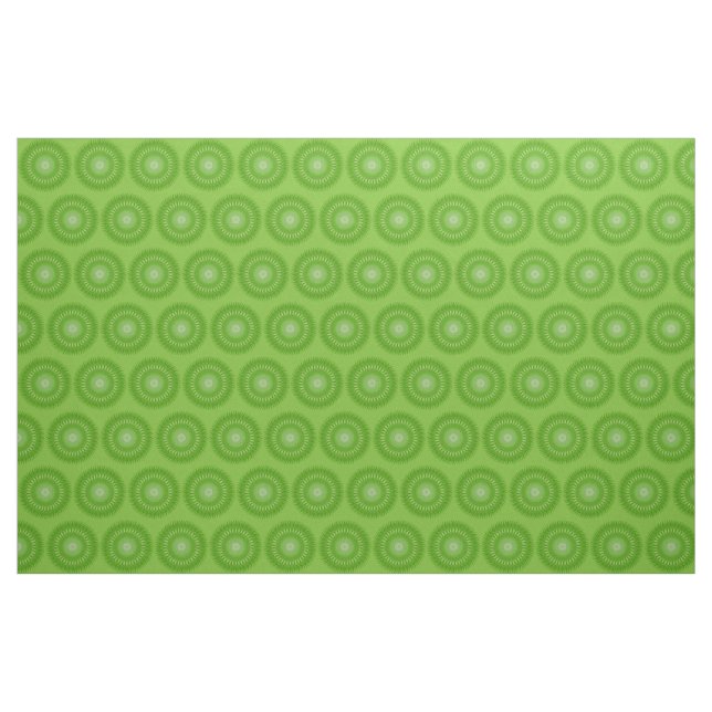 Sun Mandala green Fabric (Yard)