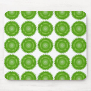 Sun Mandala green Mouse Pad