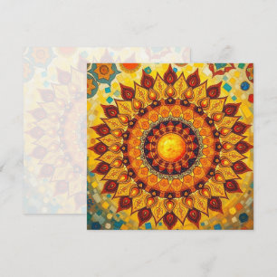 Sun Mandala - Greeting Card