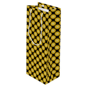 Sun Mandala in Yellow Wine Gift Bag