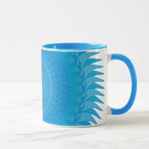 Sun Mandala Light blue Mug