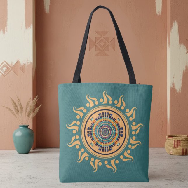 Sun Mandala Tote Bag (Creator Uploaded)