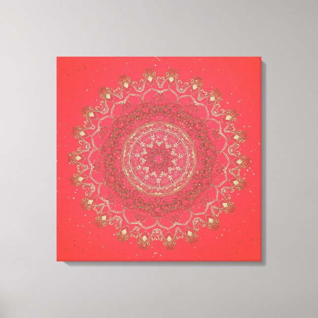 Sun Mandala - Wrapped Canvas (Front)