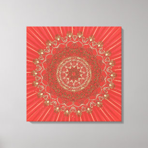 Sun Mandala - Wrapped Canvas