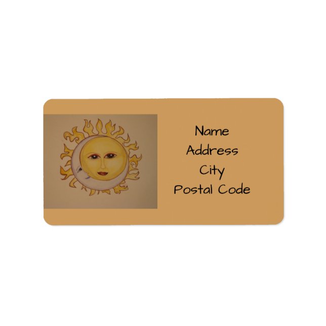 Sun Moon Address Labels (Front)
