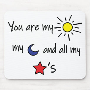 Sun-Moon-and-Stars Mouse Pad