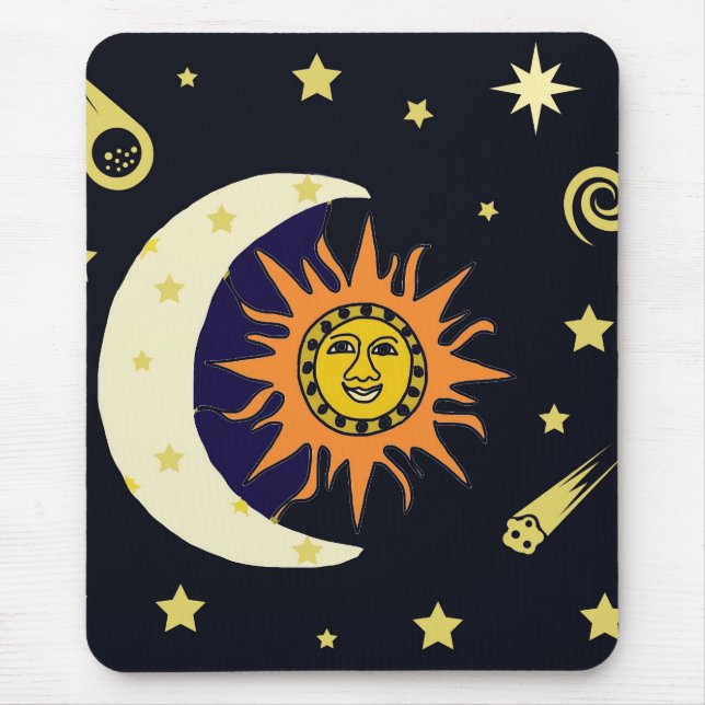 Sun Moon and Stars   Mouse Pad (Front)