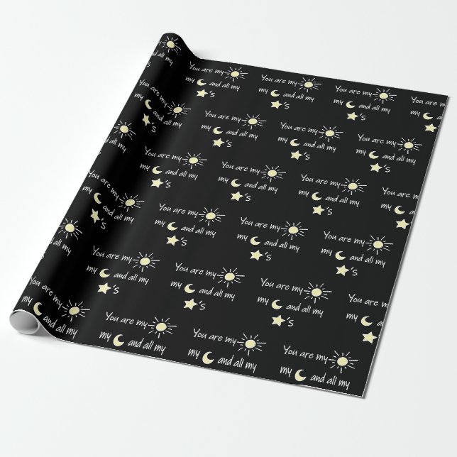 Sun-Moon-and-Stars- Wrapping Paper (Unrolled)