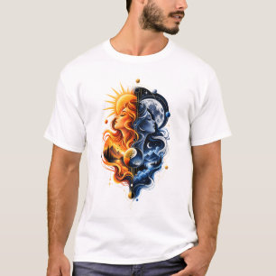 Sun Moon – Celestial Cosmic Balance Design T-Shirt