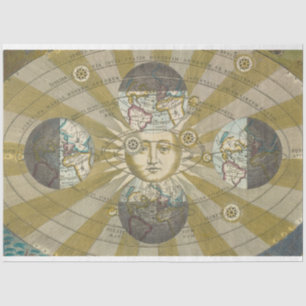 Sun & Moon Decoupage Paper