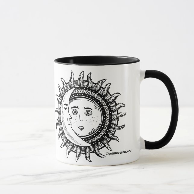 Sun & Moon Mandala Mug (Right)