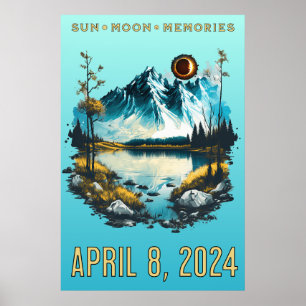 Sun, Moon, Memories Eclipse 2024 Poster