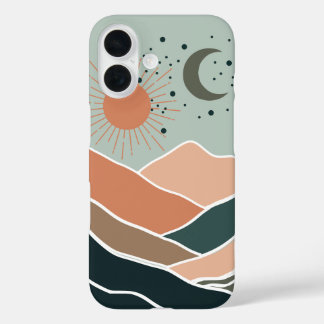 Sun & Moon Mountains iPhone 16 Case