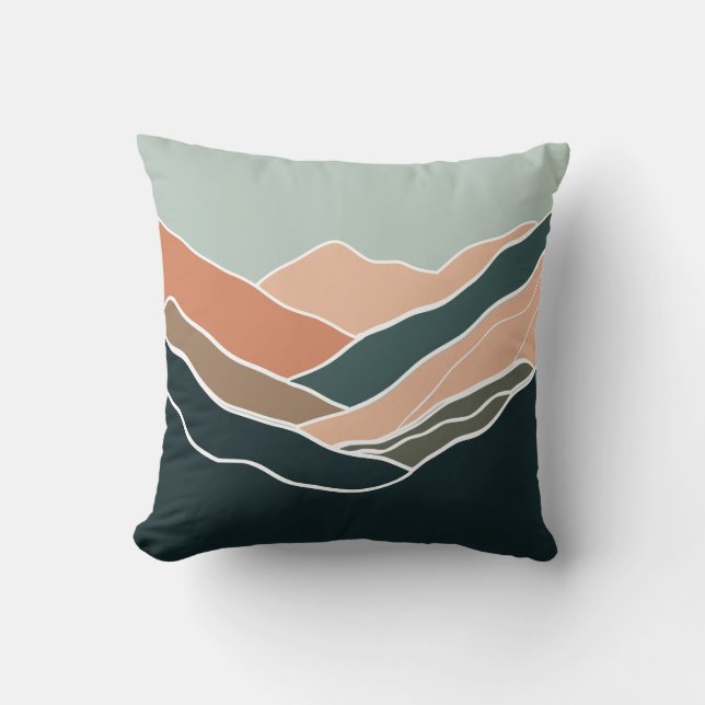 Sun & Moon Mountains Cushion (Front)
