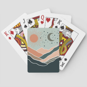Sun & Moon Mountains Playing Cards