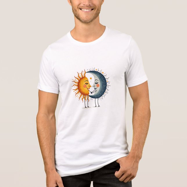 Sun Moon Peace Tri-Blend Shirt (Front)