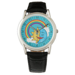 Sun Moon Rainboow Celestial theme Watch