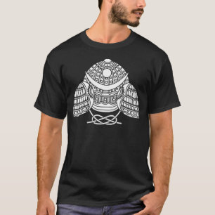 Sun moon Samurai helmet T-Shirt