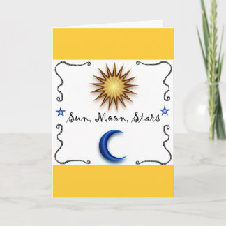 Sun Moon Stars Card