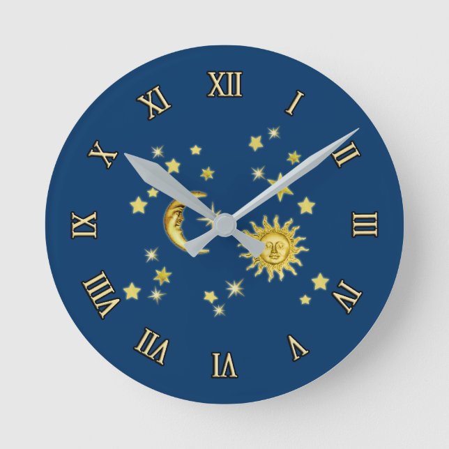 Sun, Moon & Stars Clock (Front)