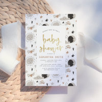Sun, Moon & Stars Gold Gender Neutral Baby Shower
