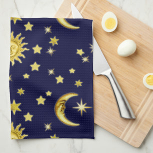 Sun, Moon & Stars Tea Towel