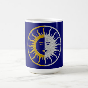 SUN & MOON Symbol - gold silver Coffee Mug