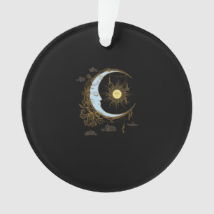 Sun Moon Vintage 90s Witch Whimsigoth Aesthetic Ornament